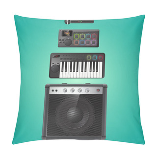 Personality  Sound Equipment Vector Icons Pillow Covers