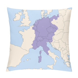 Personality  Holy Roman Empire Territory Greatest Extent Pillow Covers