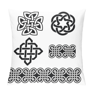 Personality  Celtic Irish Patterns And Knots - Vector, St Patrick's Day Pillow Covers