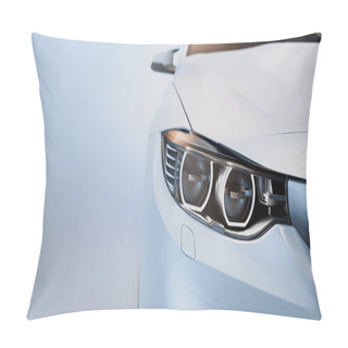 Personality  White Sports Car. Pillow Covers