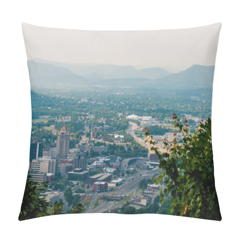 Personality  Roanoke Virginia City Skyline On A Sunny Day Pillow Covers