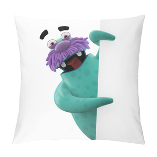 Personality  Cyan Peeping Walrus Pillow Covers