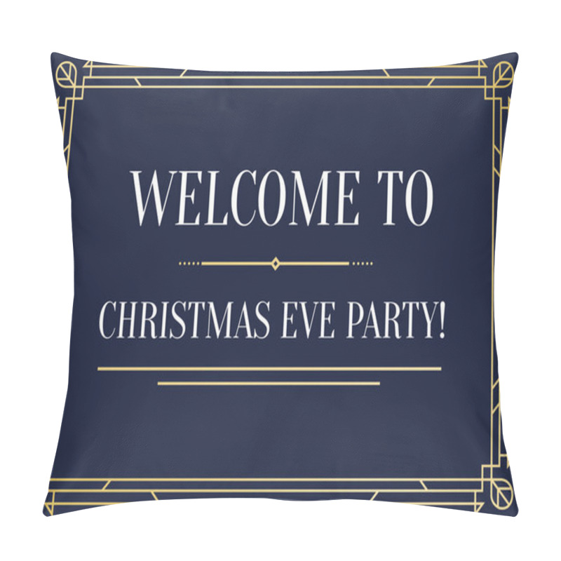 Personality  Great Vintage Invitation to Christmas Party pillow covers