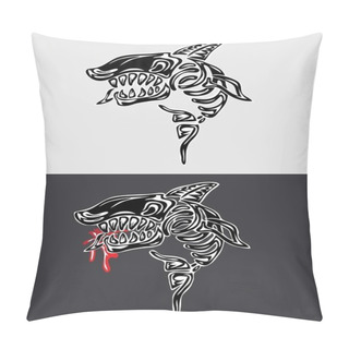 Personality  Shark Fossil Pillow Covers