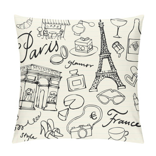 Personality  Set Of Paris Landmarks Pillow Covers