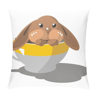 Personality  Hare In Cup In Color 08 Pillow Covers