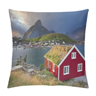 Personality  Reine, Norway. Pillow Covers