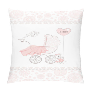 Personality  The Card With Cute Pram Pillow Covers