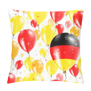 Personality  Germany Independence Day Seamless Pattern Flying Rubber Balloons In Colors Of The German Flag Pillow Covers