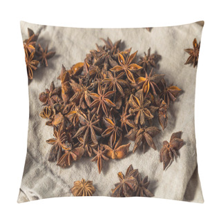 Personality  Raw Brown Organic Star Anise Spice In A Bunch Pillow Covers