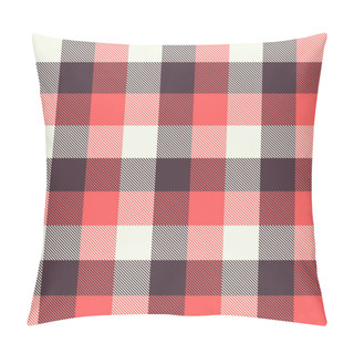 Personality  Plaid Fabric Texture Pillow Covers