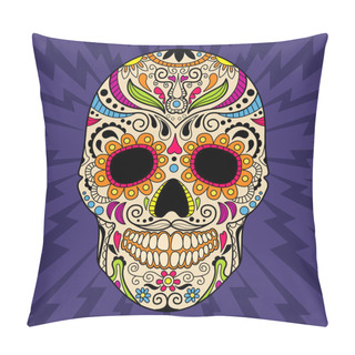 Personality  Color Mexican Skull Pillow Covers