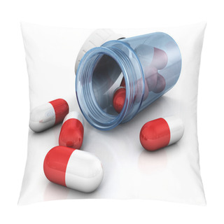 Personality  Red Capsule Pills Pillow Covers