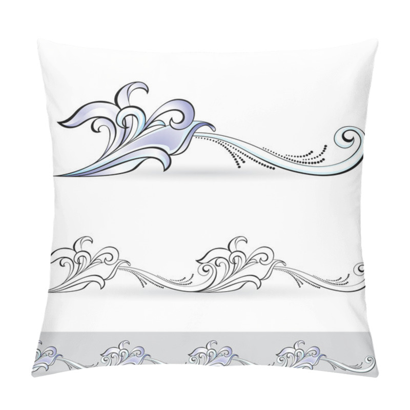Personality  Abstract flora design element. pillow covers