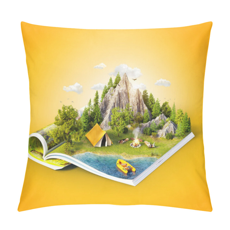 Personality  Mountain on pages pillow covers