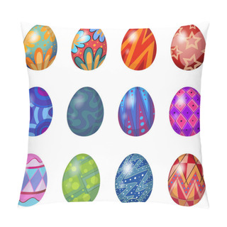 Personality  A Dozen Of Easter Eggs Pillow Covers