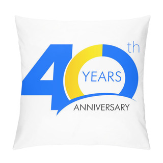 Personality  40 Years Anniversary Logo Pillow Covers