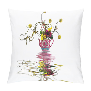 Personality  Composition In A Teapot Pillow Covers