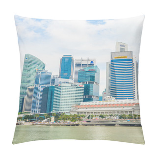 Personality  SINGAPORE - JUNE 22: Urban Landscape Of Singapore. Skyline And M Pillow Covers