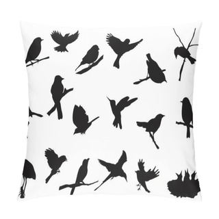 Personality  Bird Silhouettes Collection Pillow Covers