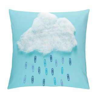 Personality  Cloud Raining Paper Clips Concept Pillow Covers