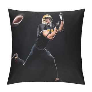 Personality  Football Player Catching Ball Pillow Covers