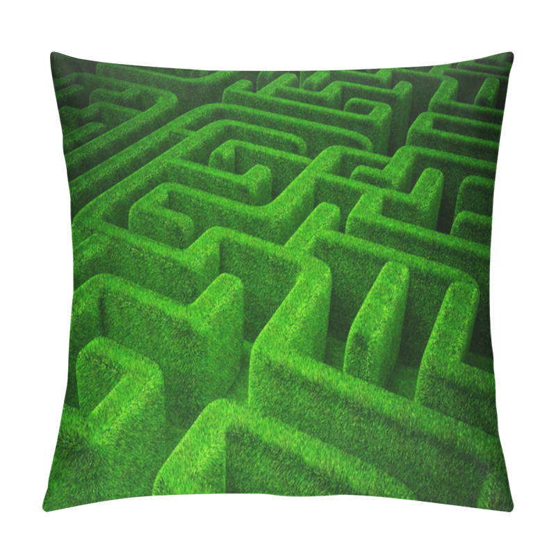 Personality  green maze pillow covers