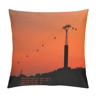 Personality  Harbor Front Cable Car Pillow Covers