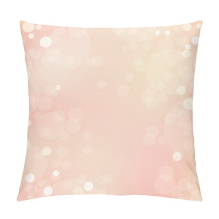 Personality  Beautiful Vector Background With Bokeh Pillow Covers