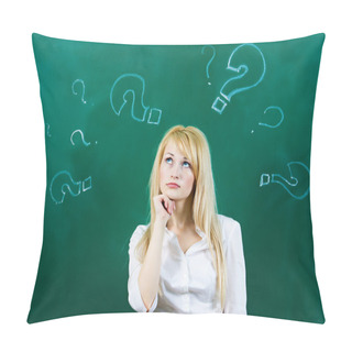 Personality  Confused Woman Pillow Covers