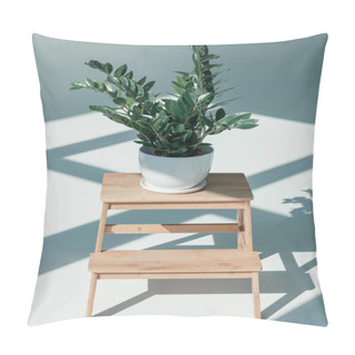 Personality  Potted Plant In Vase On Flower Stand Pillow Covers
