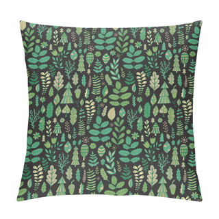 Personality  Floral Seamless Pattern With Plants Pillow Covers