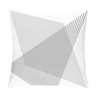 Personality  Abstract Random Grid, Mesh. Lattice, Grating And Grille Pattern With Oblique, Diagonal, Slanting Lines, Stripes Pillow Covers