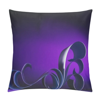 Personality  White Paper On Each Other On Dark Purple Pillow Covers