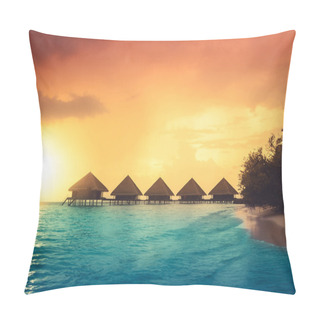 Personality  Sunset On Maldives Island Pillow Covers