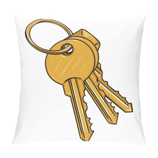 Personality  Modern Keys Bunch Pillow Covers