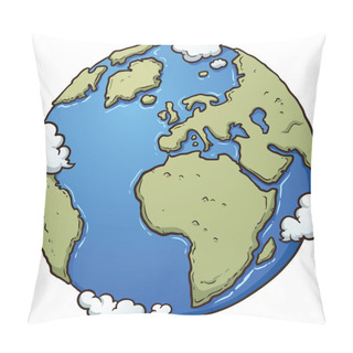Personality  Cartoon Earth Pillow Covers