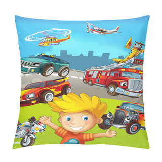 Personality  The Vehicles - The Label With Kid Pillow Covers