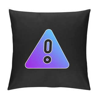 Personality  Alarm Blue Gradient Vector Icon Pillow Covers