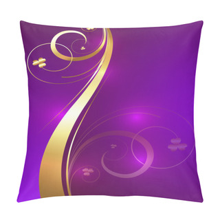 Personality  Decor Golden Flora Design Pillow Covers