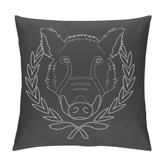 Personality  Wild Boar Head Pillow Covers