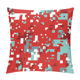 Personality  Christmas Pixel Pattern Pillow Covers