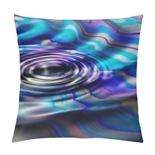 Personality  Illustrated Oil Contaminate Water, Oil-disaster Waves Pillow Covers