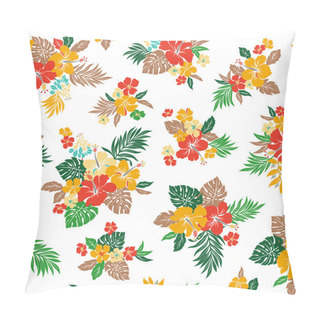 Personality  Hibiscus Flower Pattern Pillow Covers