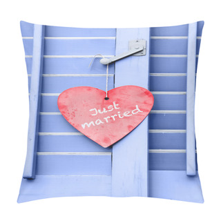 Personality  Just Married Sign Pillow Covers