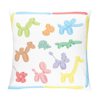 Personality  Balloon Cartoon Animals Set  Pillow Covers