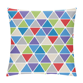 Personality  Triangles Seamless Background. Pillow Covers