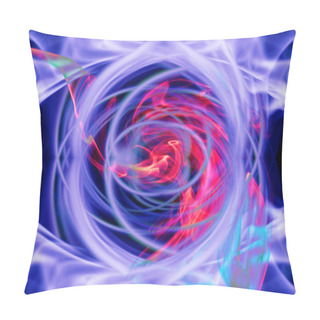 Personality  Beautiful Red-blue Swirling Background Pillow Covers