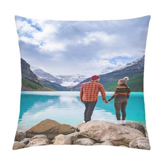 Personality  Lake Louise Canadian Rockies Banff National Park, Beautiful Autumn Views Of Iconic Lake Louise In Banff National Park In The Rocky Mountains Of Alberta Canada Pillow Covers