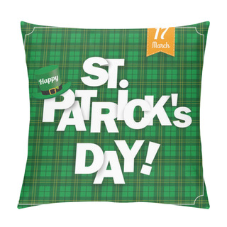 Personality  Happy St Patricks Day Tartan Pillow Covers